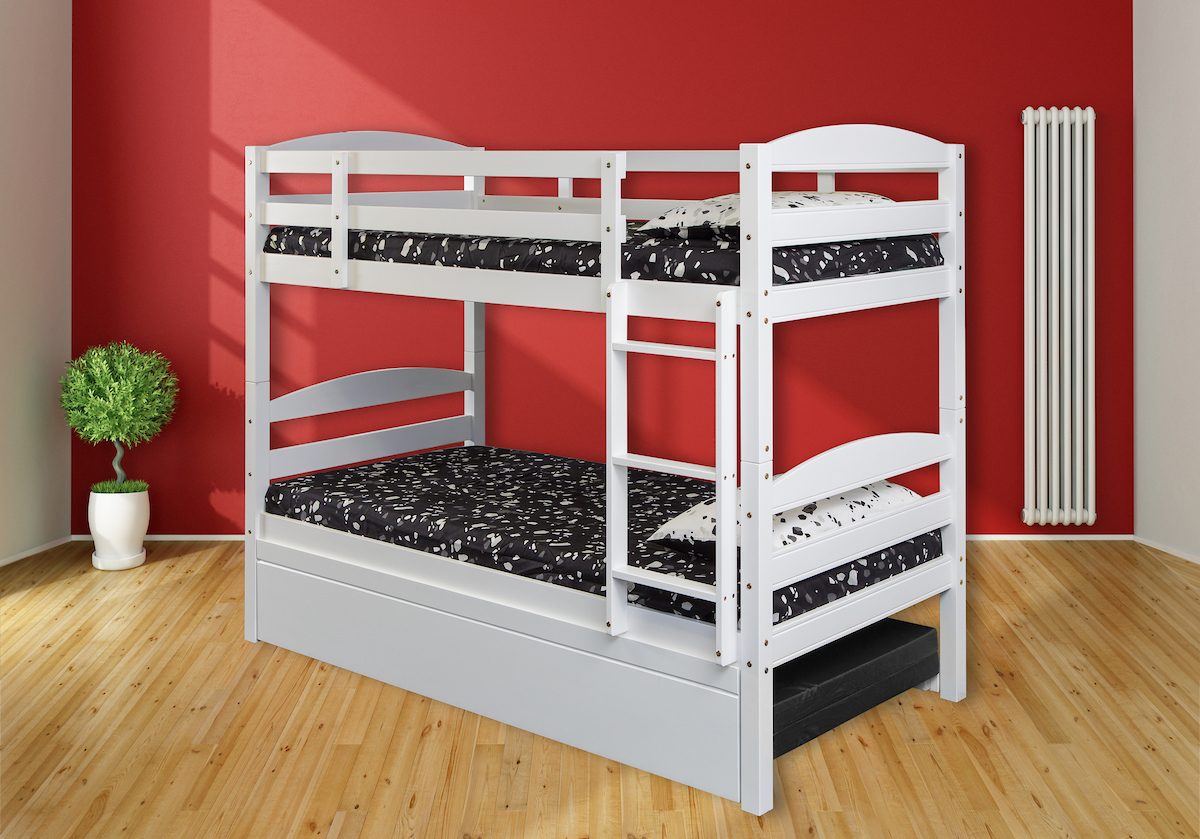 Cosmos White Single Bunk Beds NZ Lifestyle Imports