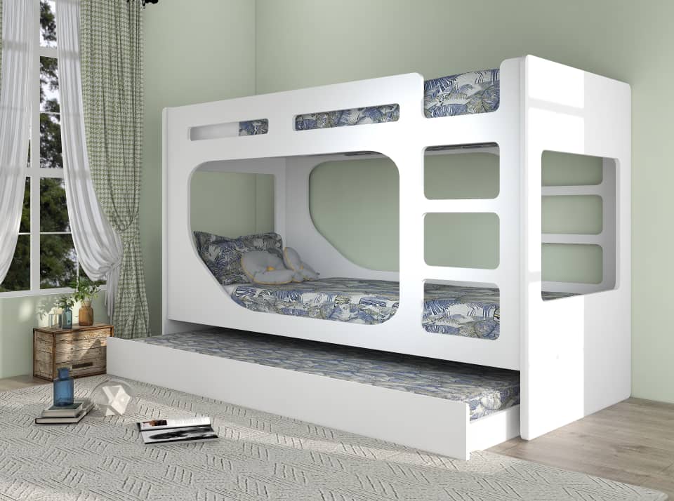 Malibu King Single Bunk Beds Trundle, Bunk Beds With Mattress Included Nz