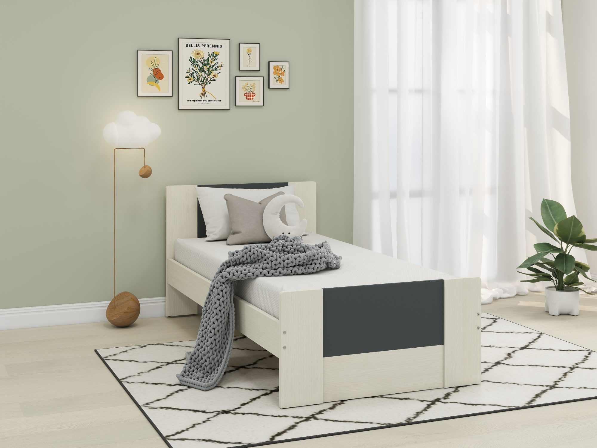 Denver King Single Loft Bunk & Single Bed