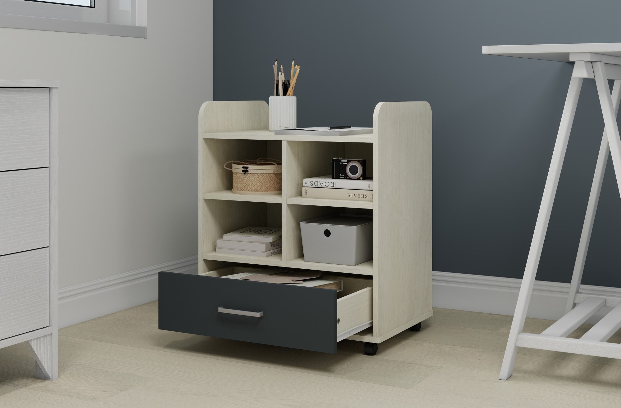 Miami King Single Loft Bunk & Mobile Side Unit